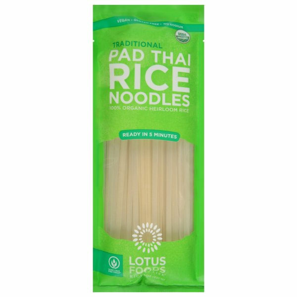 Calories in Lotus Foods Rice Noodles, Pad Thai, Traditional