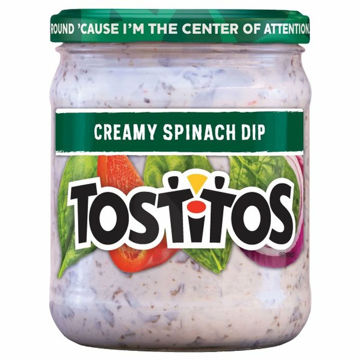 Calories in Tostitos Dip-shelf stable, Creamy Spinach