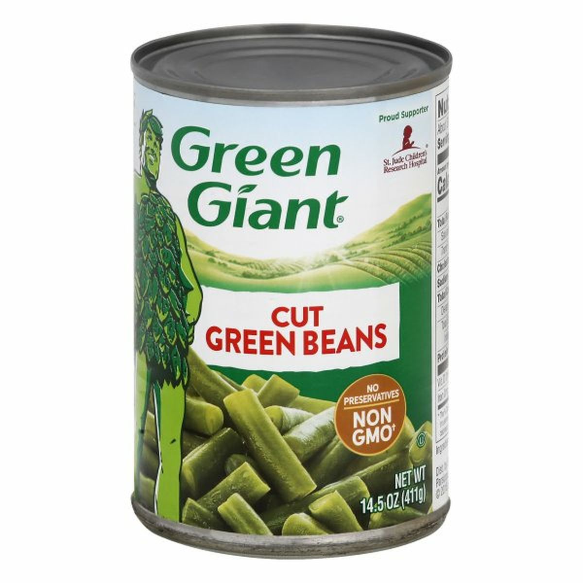 Calories in Green Giant Green Beans, Cut