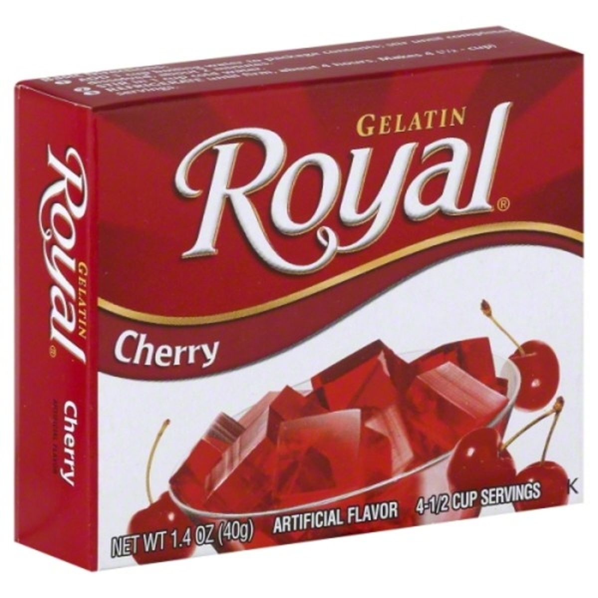 Calories in Royal Gelatin, Cherry
