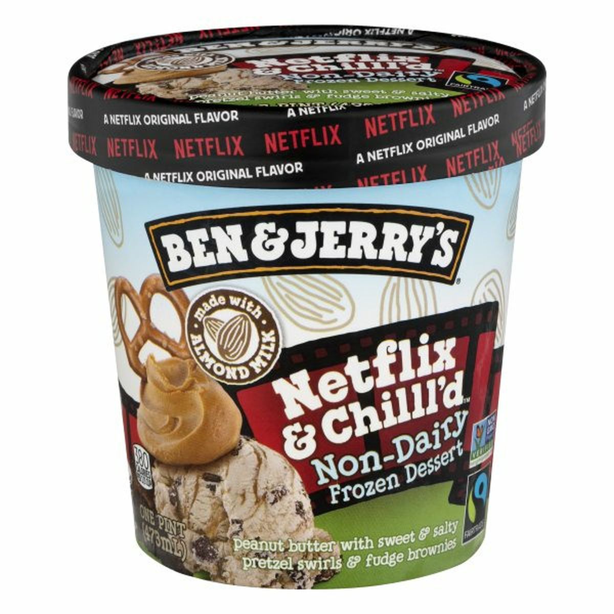 Calories in Ben & Jerry's Frozen Dessert, Non-Dairy, Netflix & Chill'd