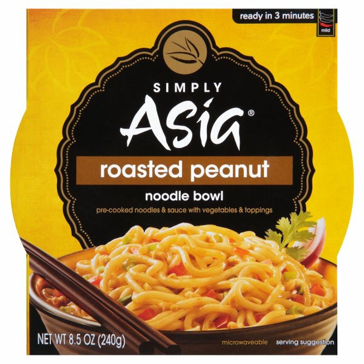 Calories in Simply Asias  Roasted Peanut Noodle Bowl
