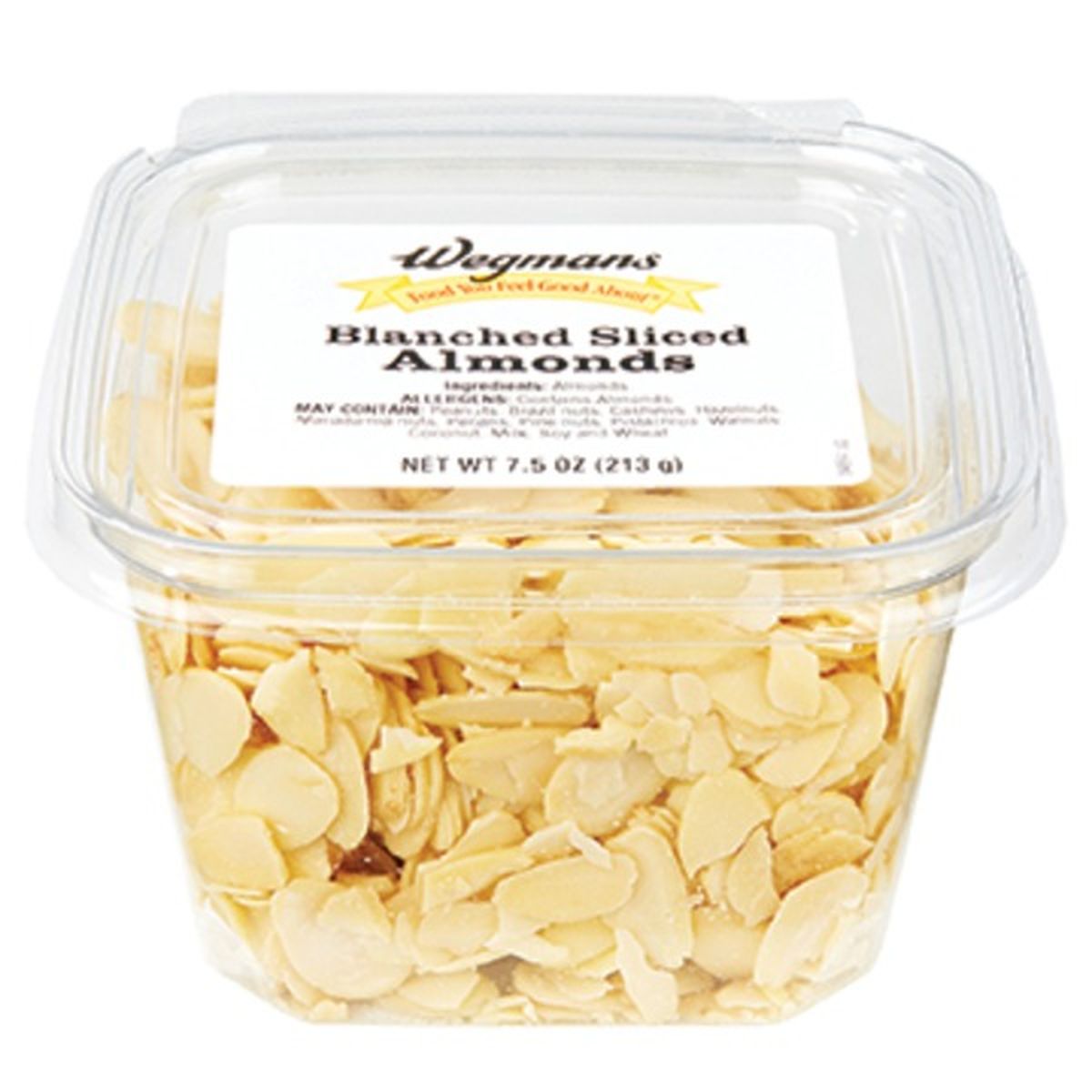 Calories in Wegmans Blanched Sliced Almonds
