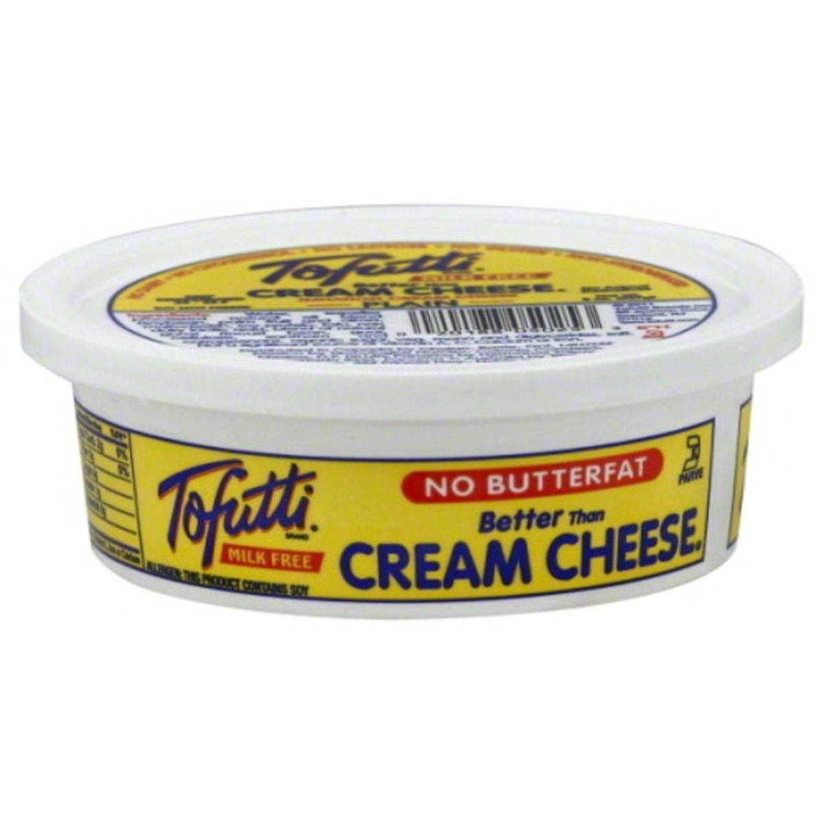 Calories in Tofutti Better Than Cream Cheese Imitation Cream Cheese, Plain