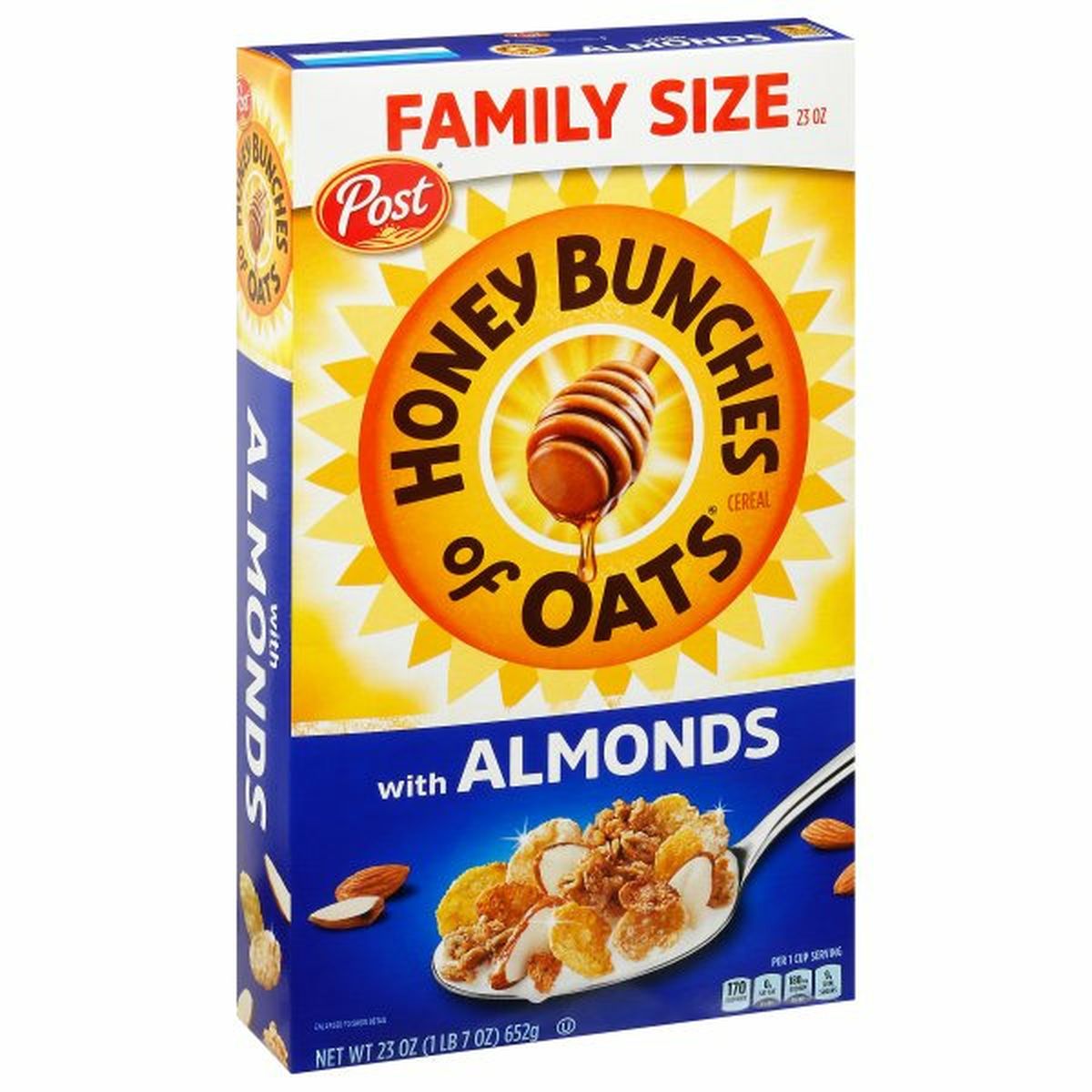 Calories in Post Cereal, with Almonds, Family Size
