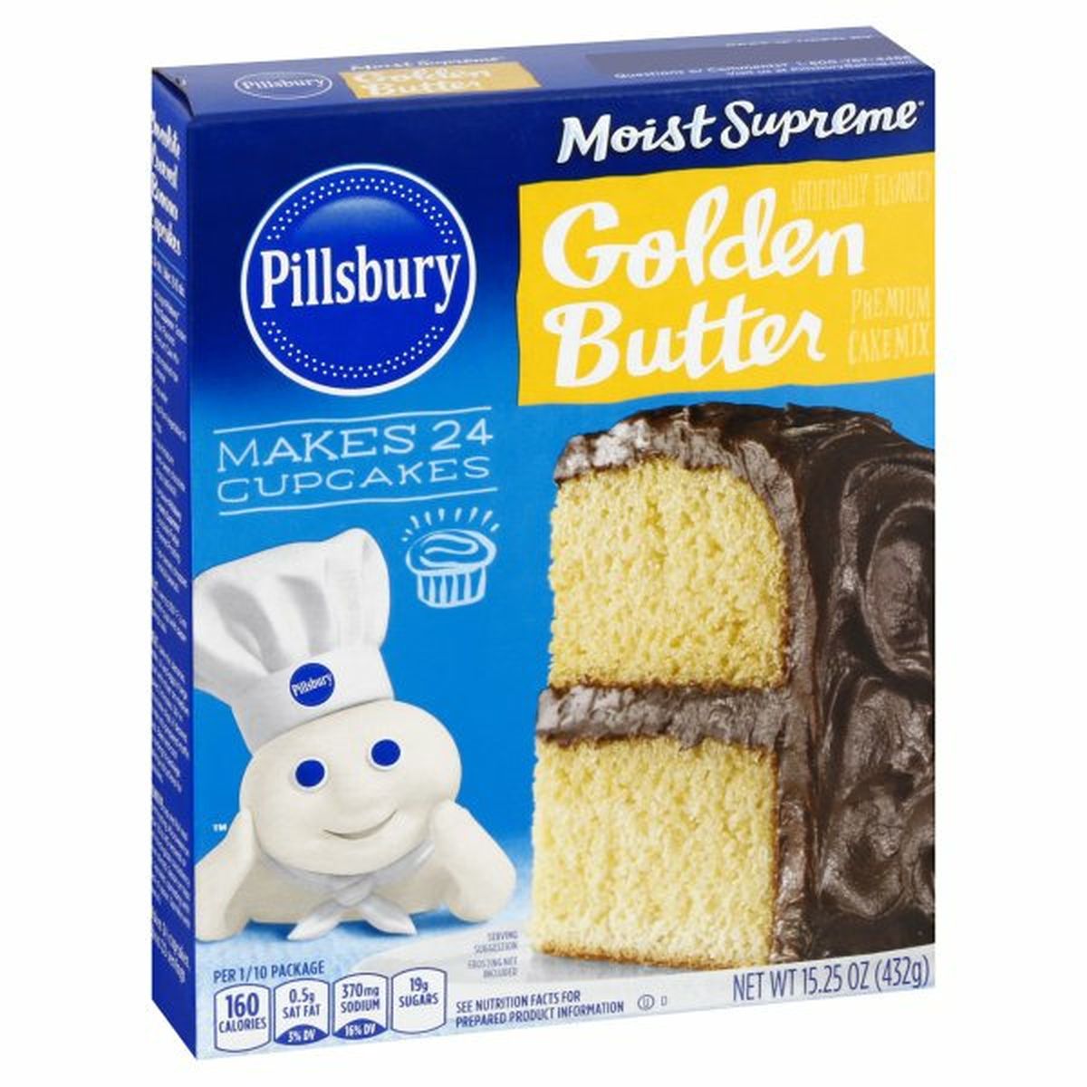 Calories in Pillsbury Cake Mix, Premium, Golden Butter