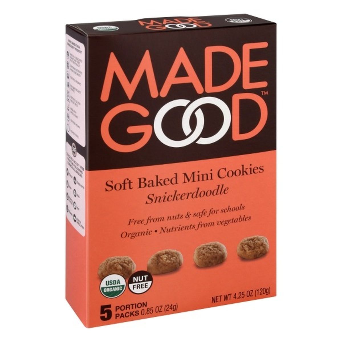 Calories in Made Good Mini Cookies, Snickerdoodle