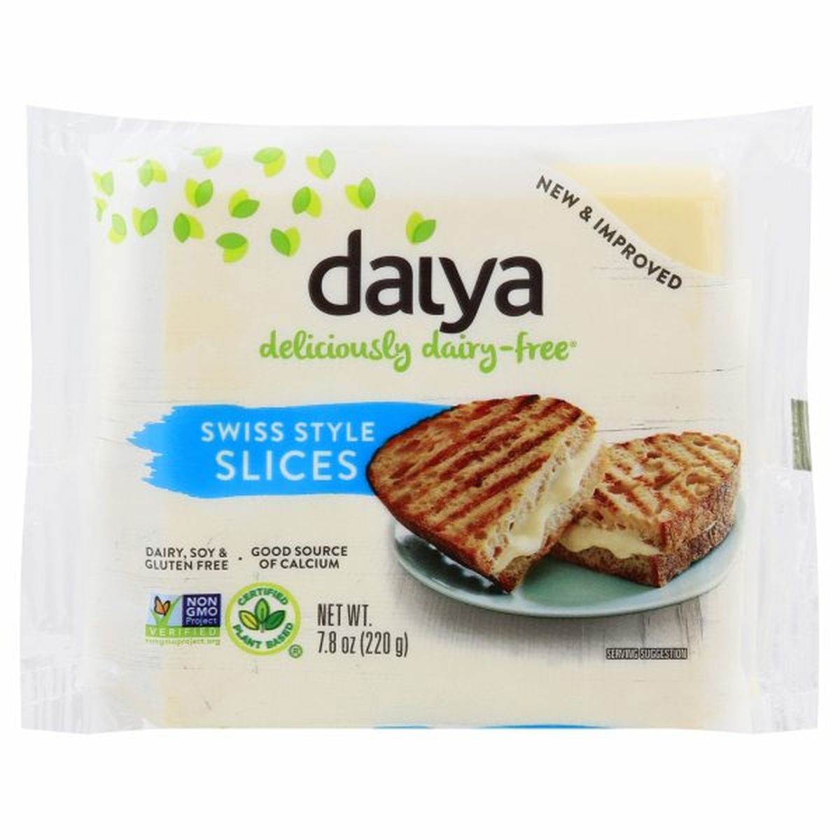 Calories in Daiya Cheeze Slices, Swiss Style