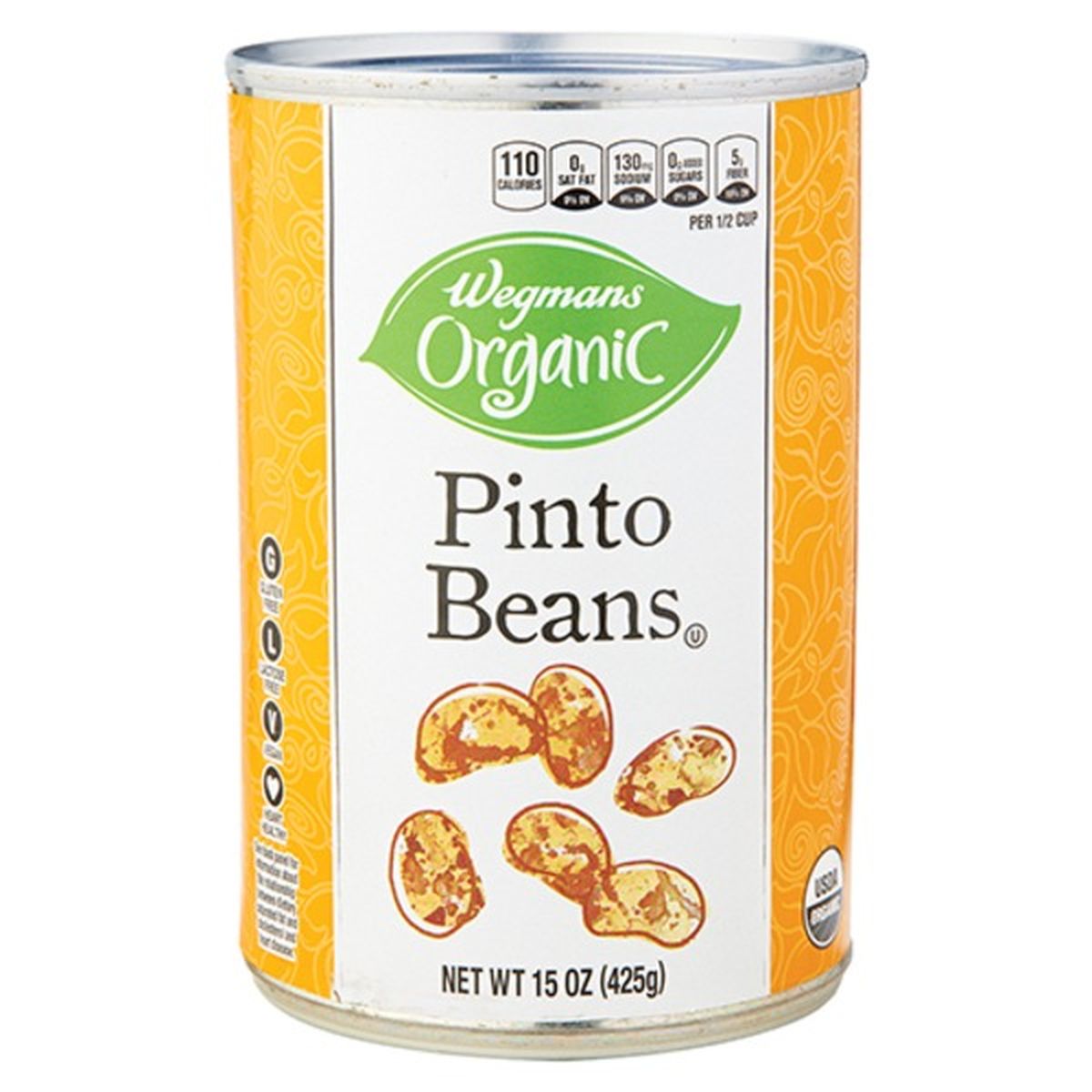 Calories in Wegmans Organic Pinto Beans