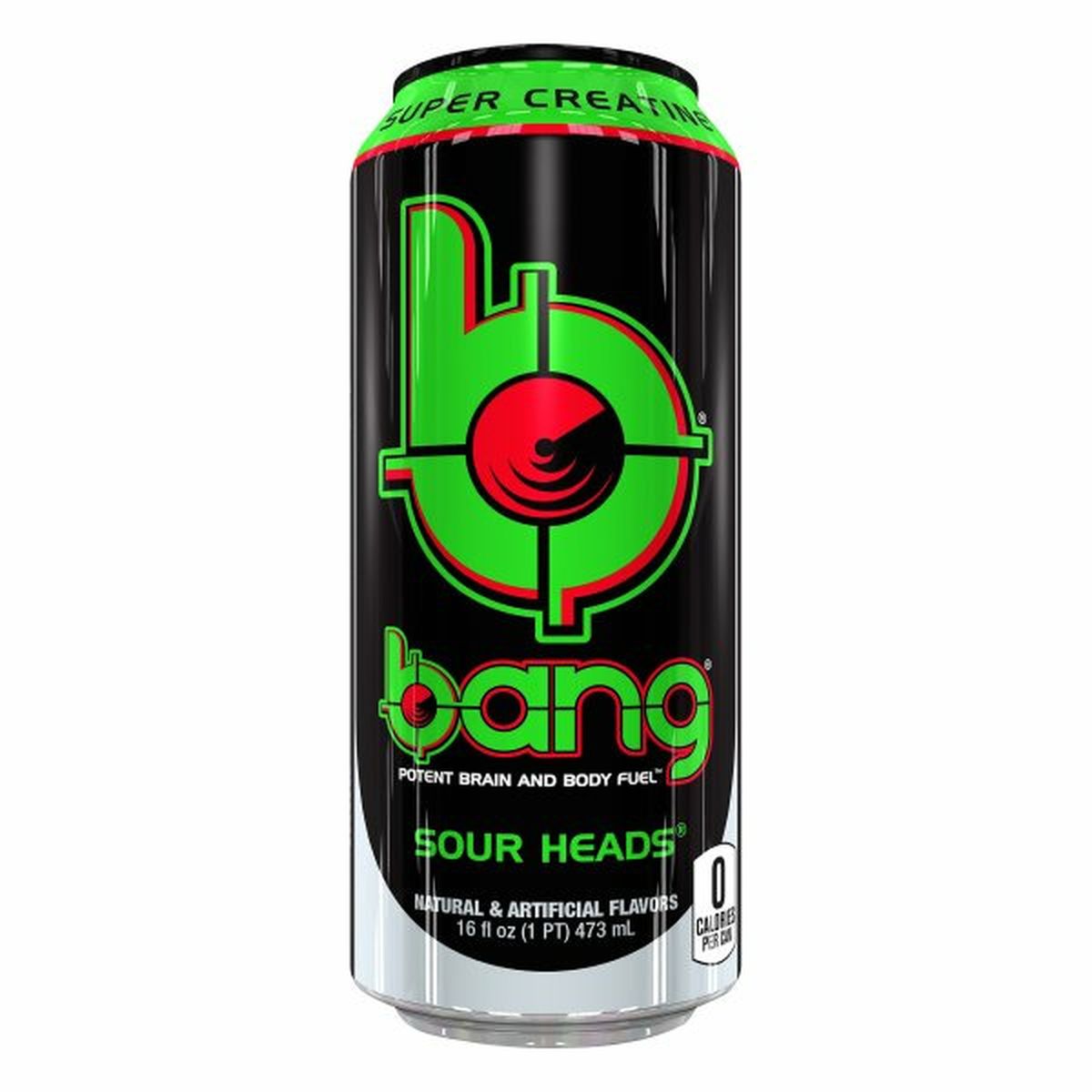Calories in Bang Energy Sour Heads Energy Drink