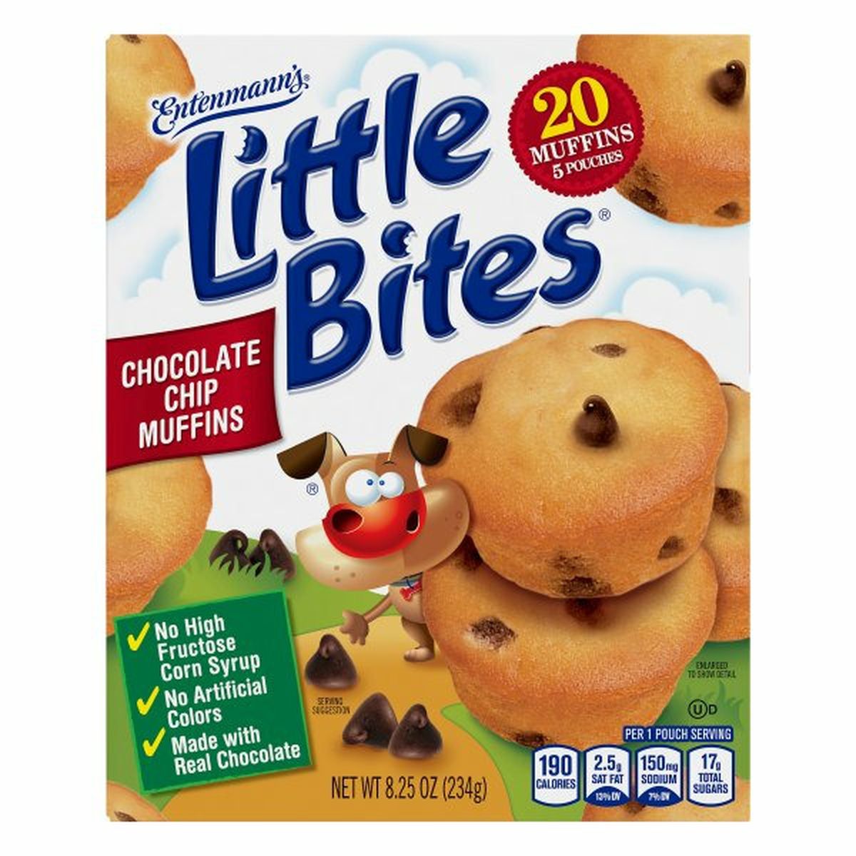 Calories in Entenmann's Little Bites Muffins, Chocolate Chip