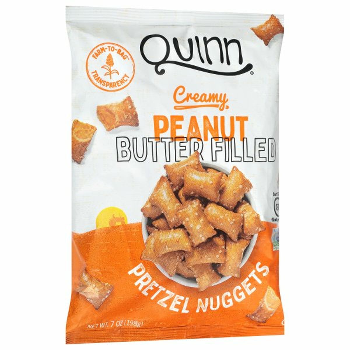 Calories in Quinn Pretzel Nuggets, Creamy Peanut Butter Filled