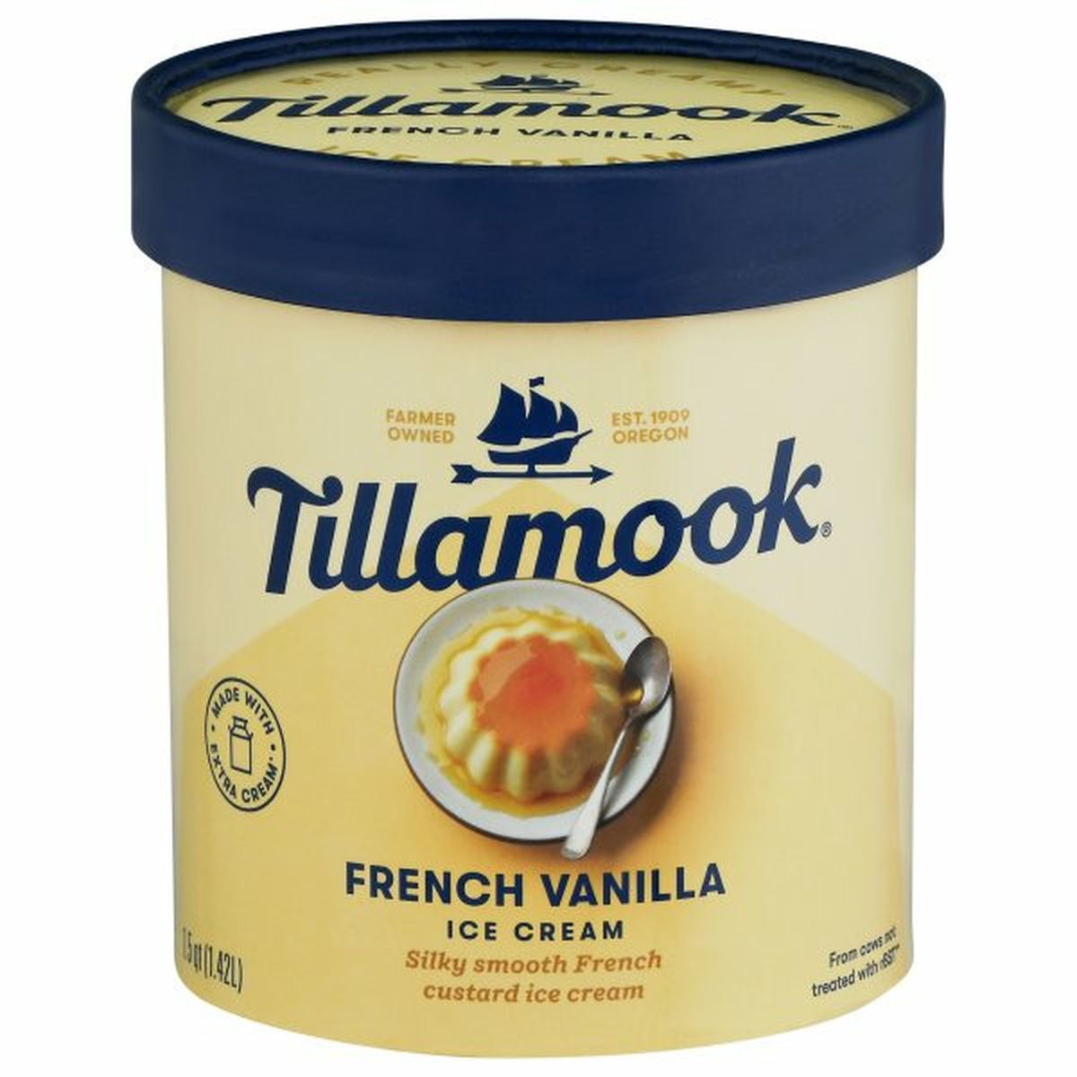 Calories in Tillamook Ice Cream, French Vanilla