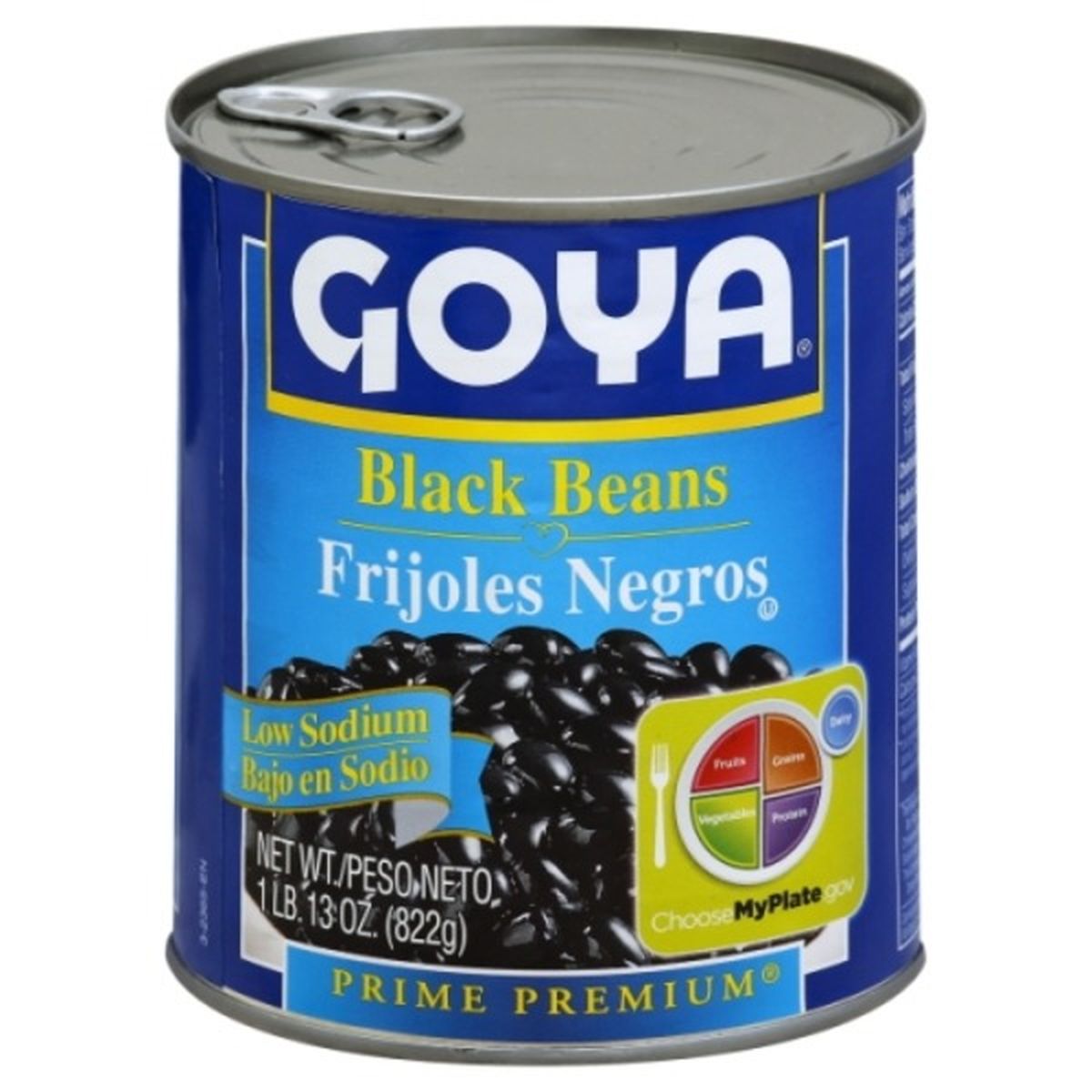 Calories in Goya Prime Premium Black Beans