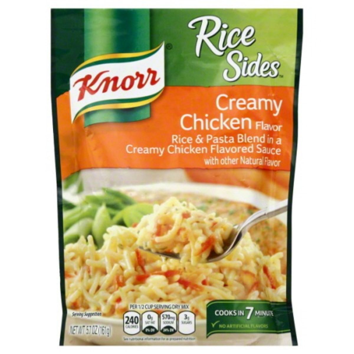 Calories in Knorr Rice Sides Rice & Pasta Blend, Creamy Chicken Flavor