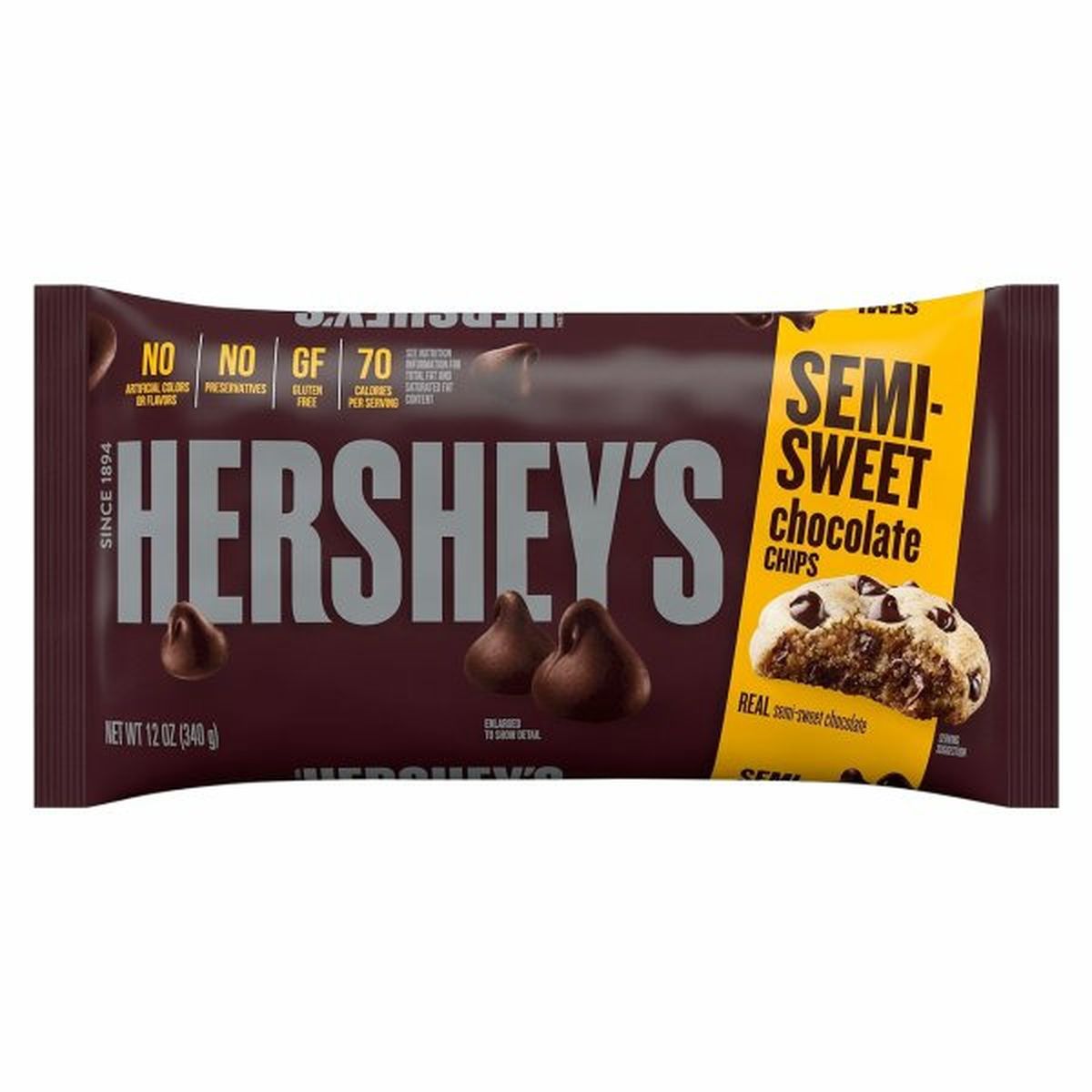 Calories in Hershey's Chocolate Chips, Semi-Sweet