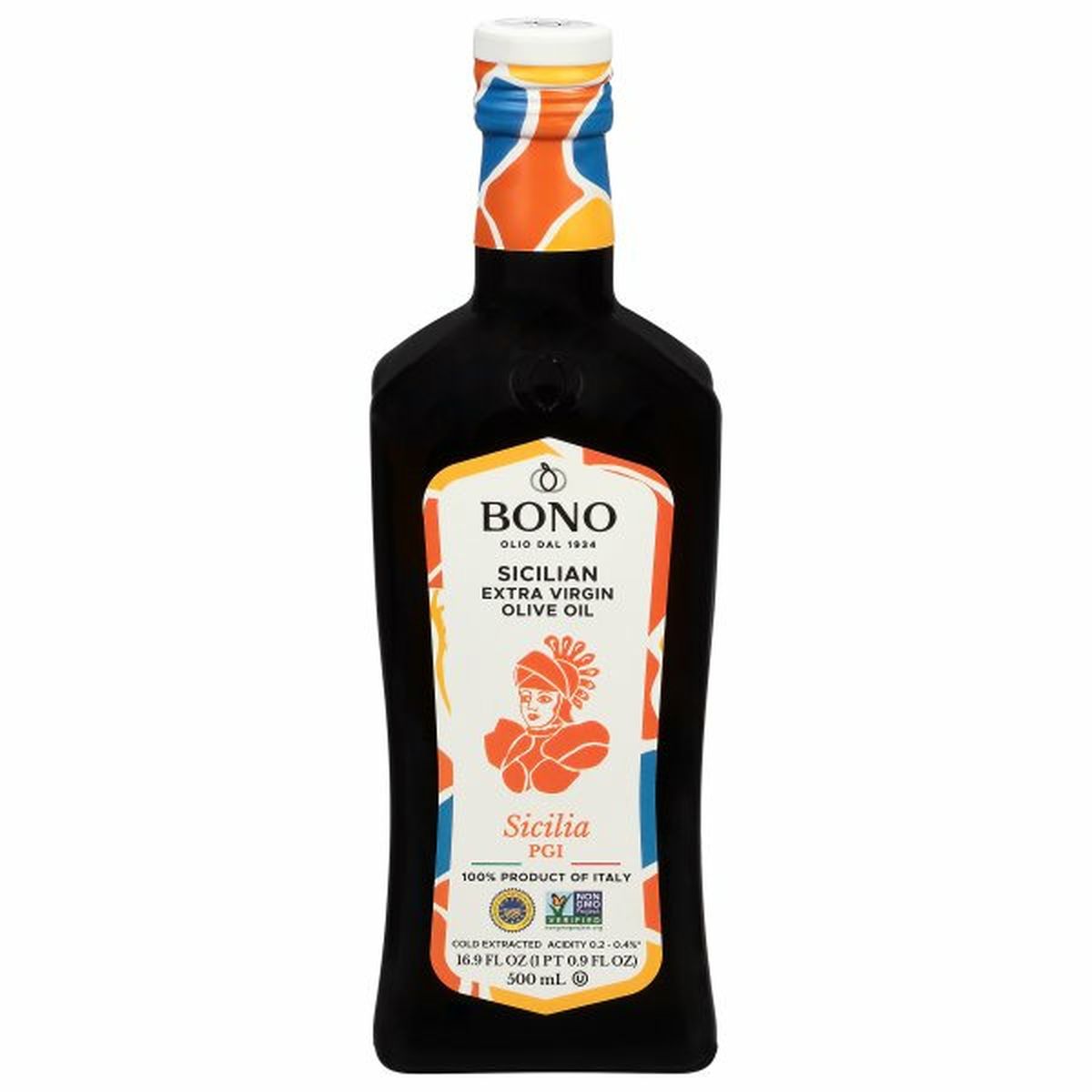 Calories in Bono Olive Oil, Extra Virgin, Sicilian