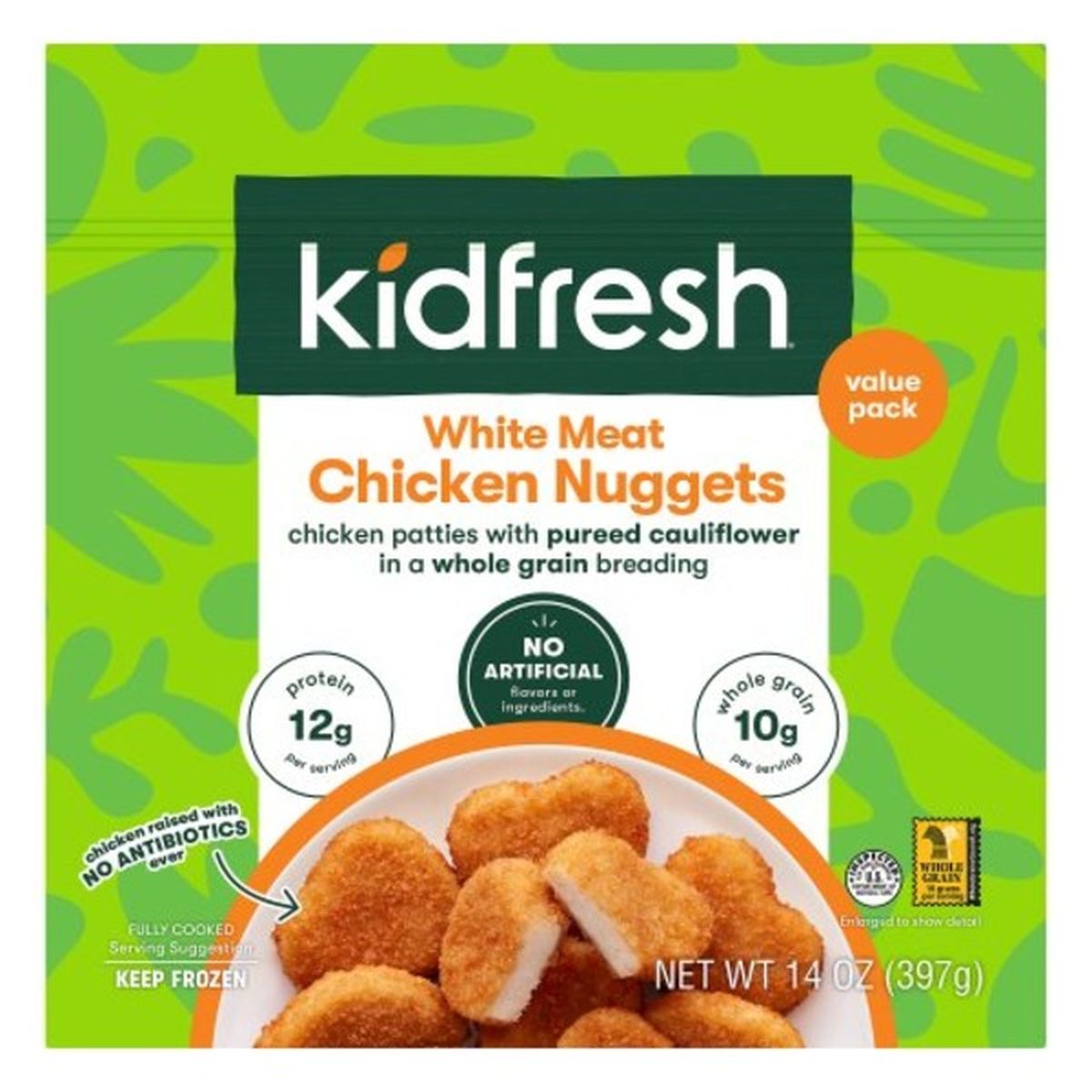 Calories in Kidfresh Chicken Nuggets, White Meat, Value Pack