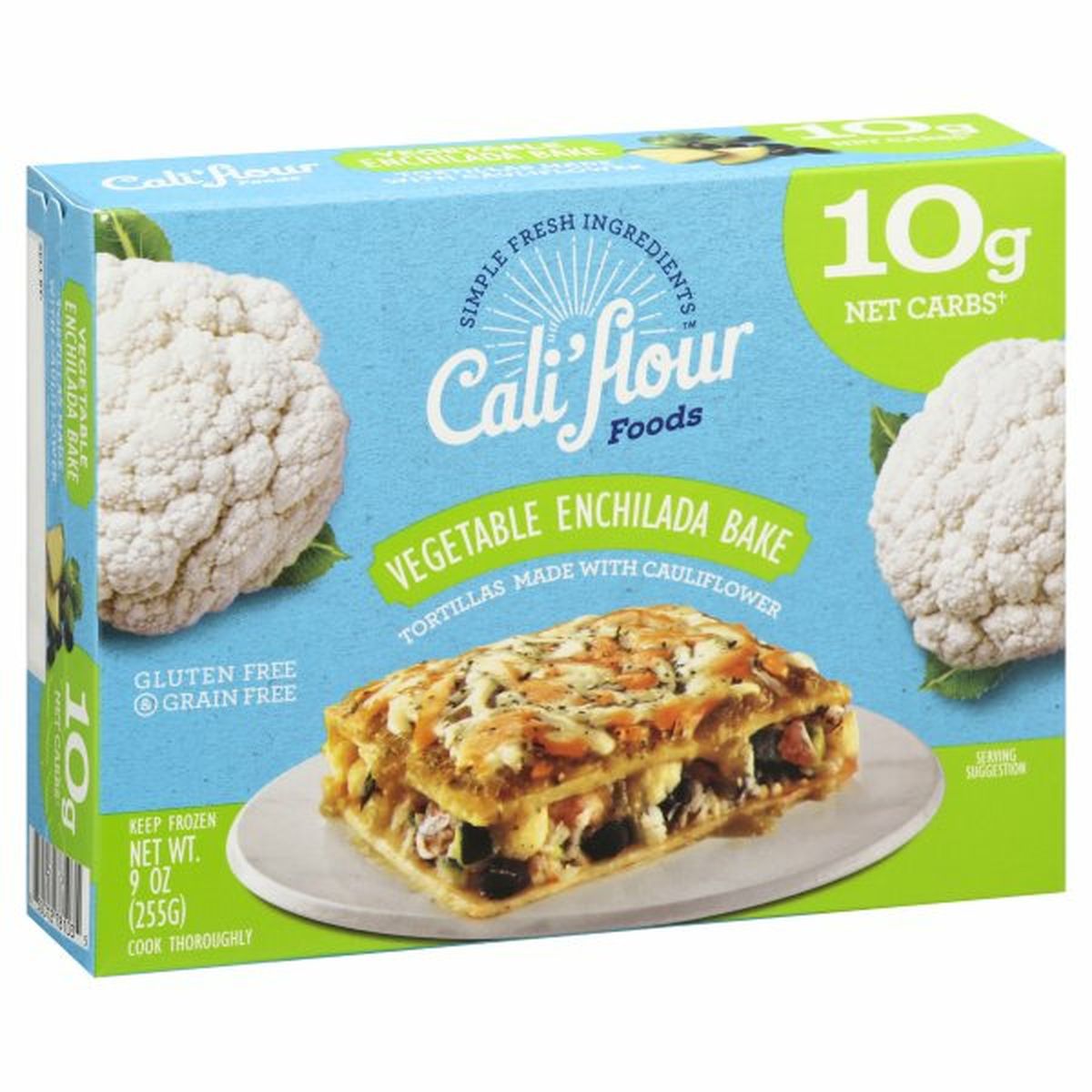 Calories in Cali'flour Foods Enchilada Bake, Vegetable