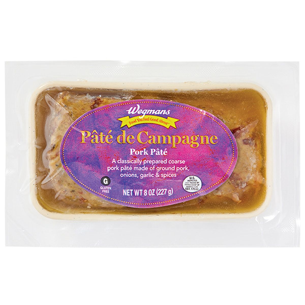 Calories in Wegmans PatÃ© de Campagne (Pork Pate)