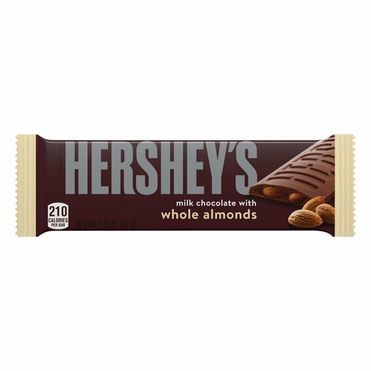 Calories in Hershey's Milk Chocolate, with Whole Almonds