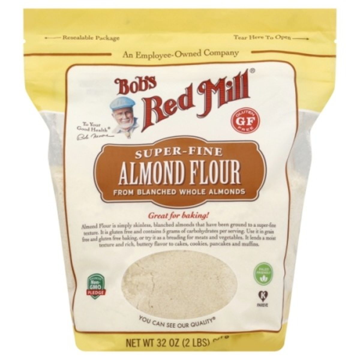 Calories in Bob's Red Mill Almond Flour, Super-Fine