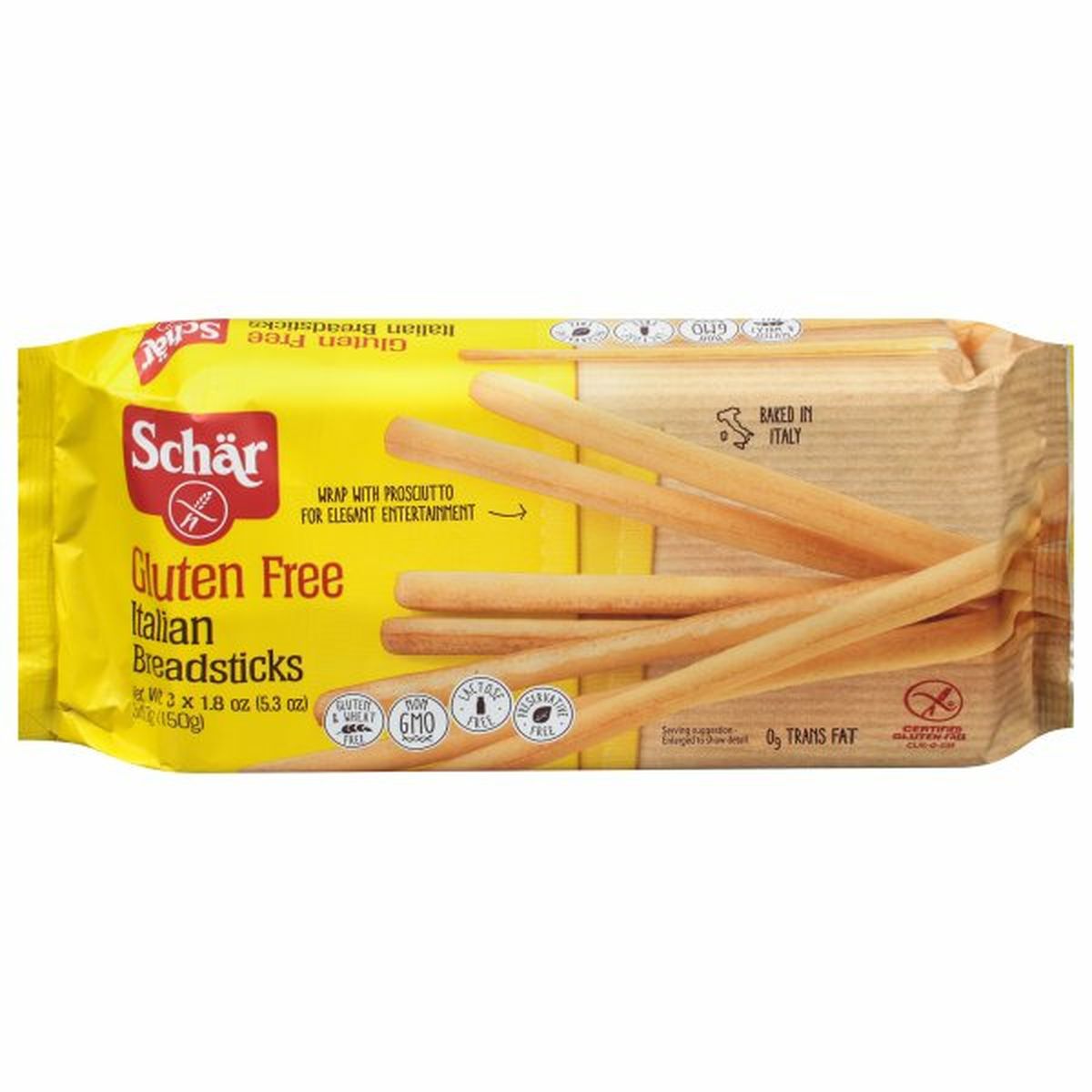 Calories in Schar Breadsticks, Italian, Gluten Free
