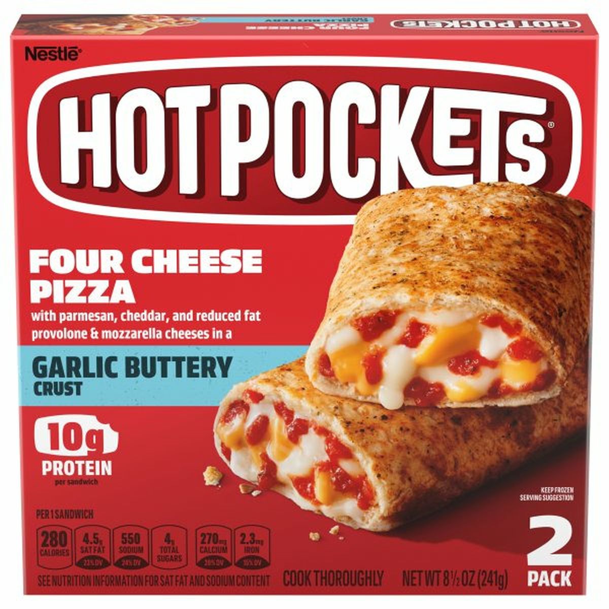 Calories in Hot Pockets Sandwich, Four Cheese Pizza, 2 Pack