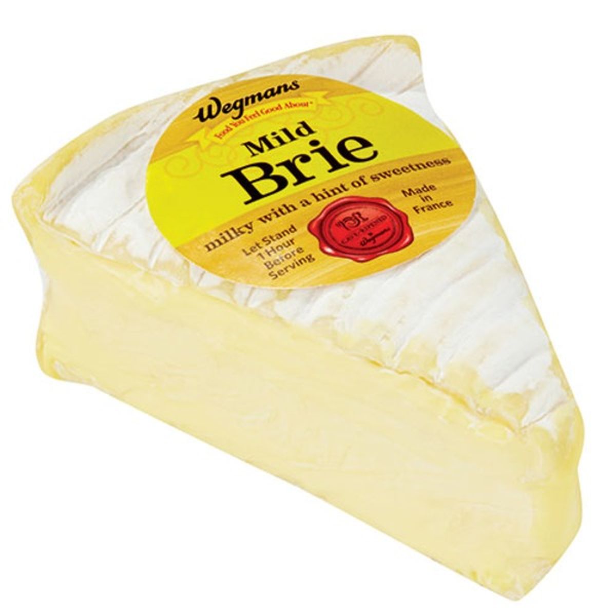 Calories in Wegmans Cave-Ripened Mild Brie Cheese, Milky