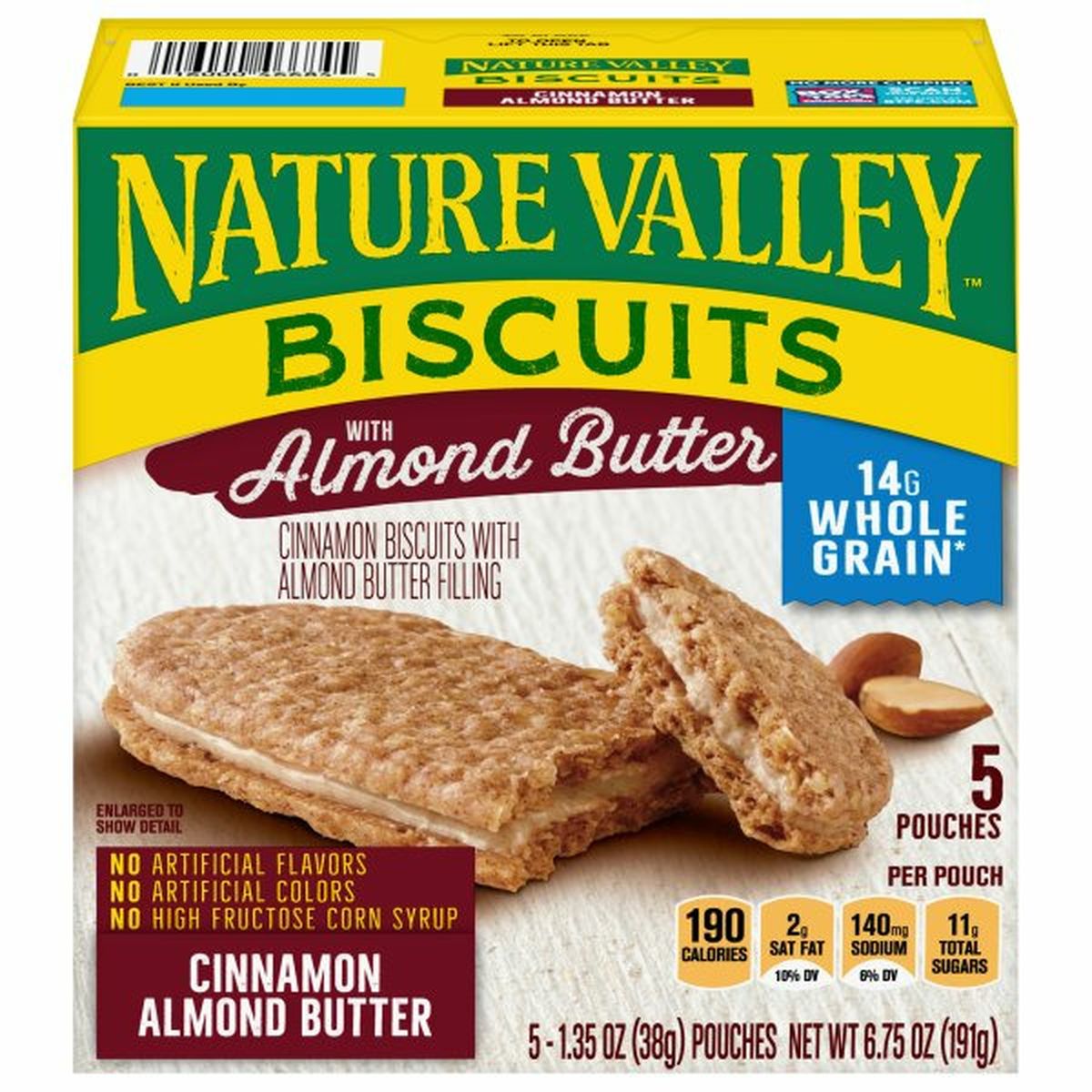 Calories in Nature Valley Biscuits, Cinnamon Almond Butter