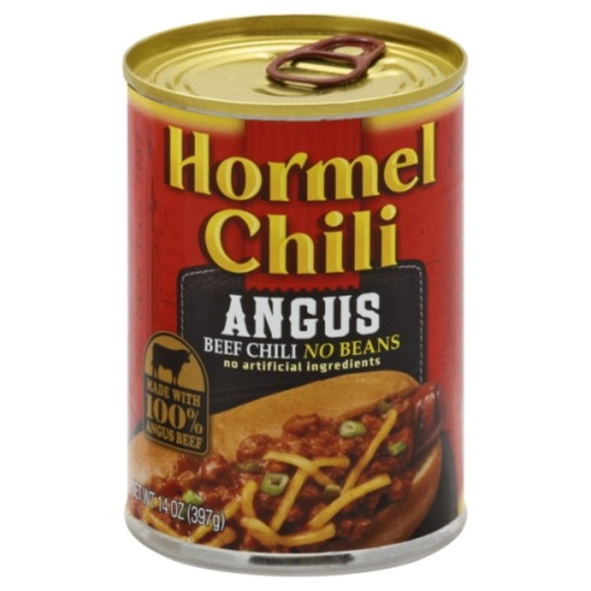 Calories in Hormel Chili, Angus Beef, No Beans