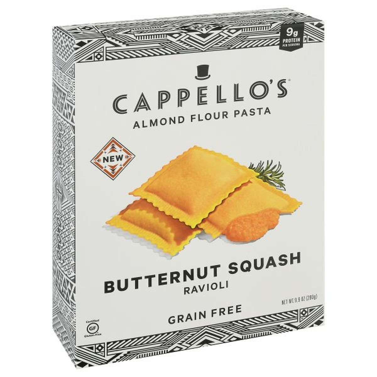 Calories in Cappello's Ravioli, Butternut Squash