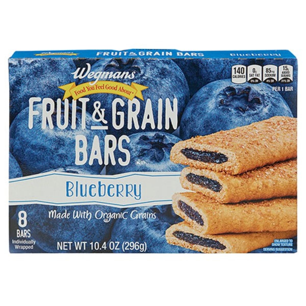 Calories in Wegmans Fruit & Grain Bars, Blueberry