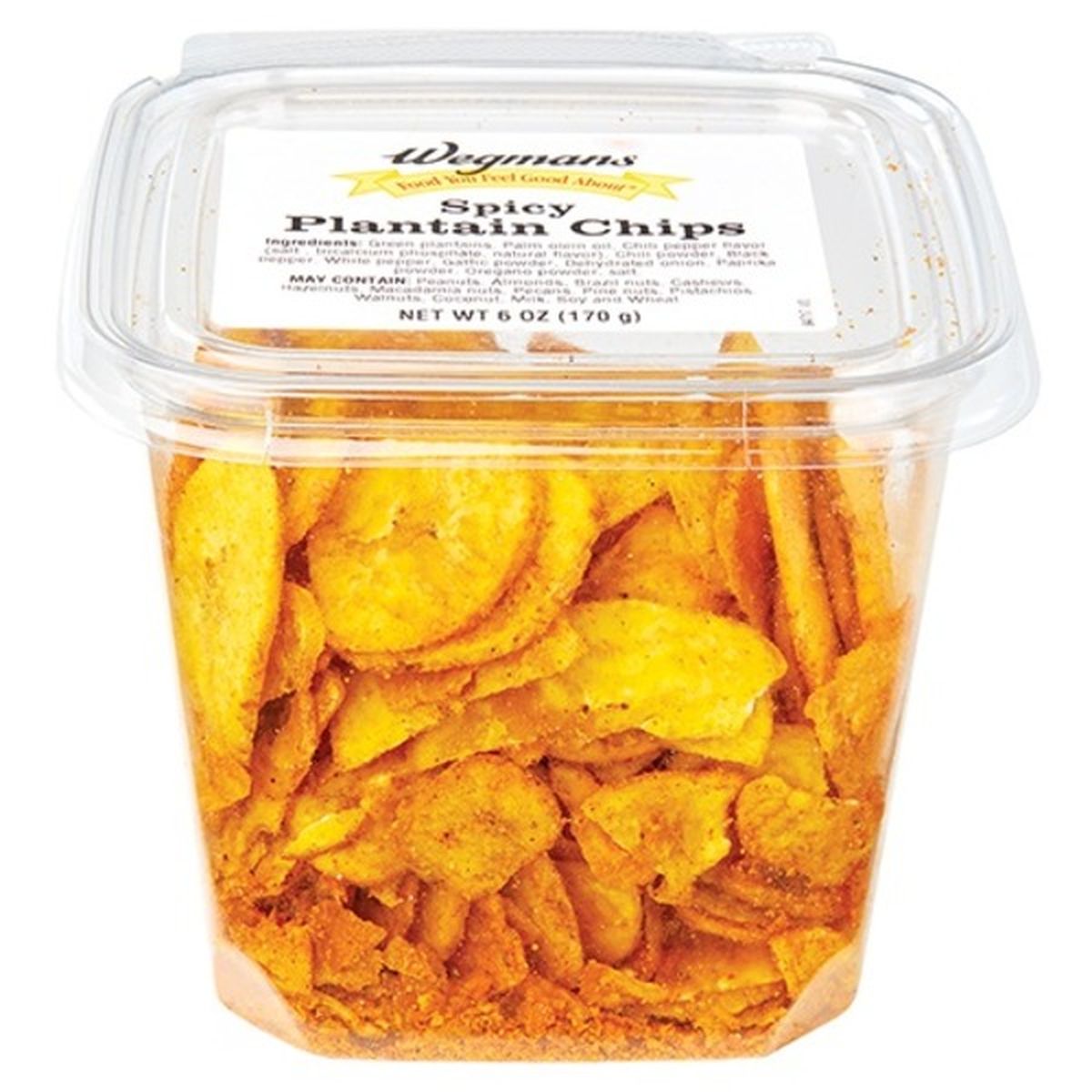 Calories in Wegmans Spicy Plantain Chips