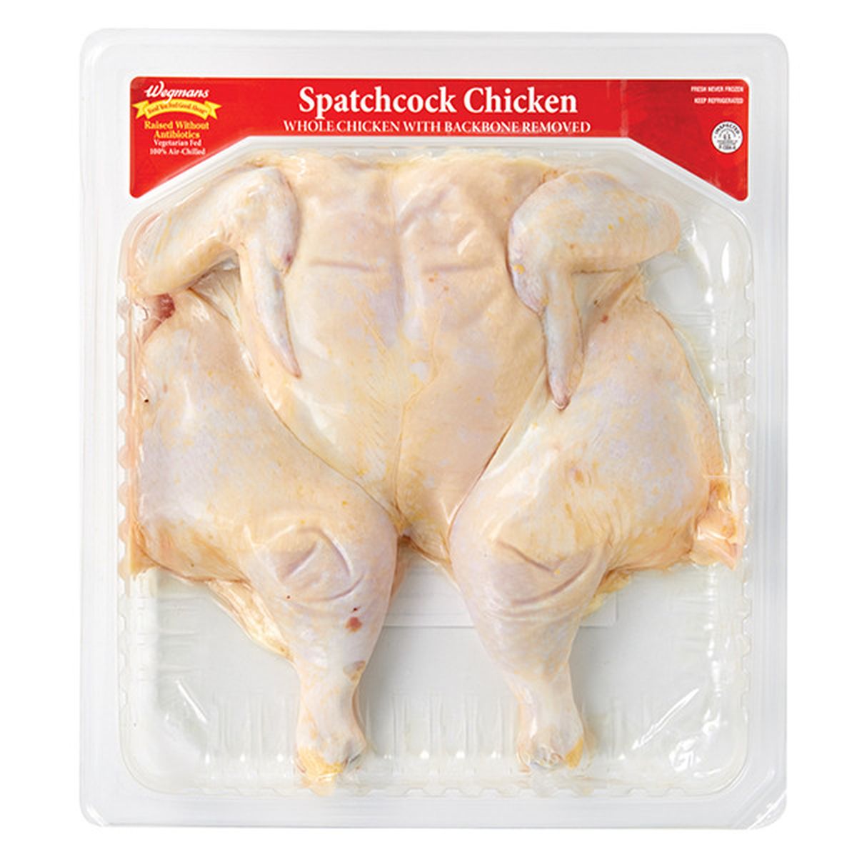 Calories in Wegmans Antibiotic Free Spatchcock Chicken