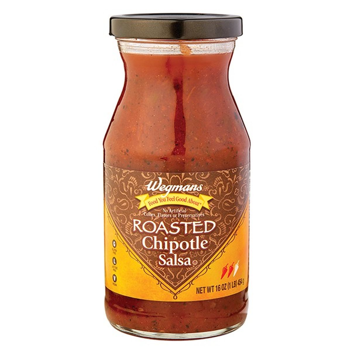 Calories in Wegmans Salsa, Roasted Chipotle