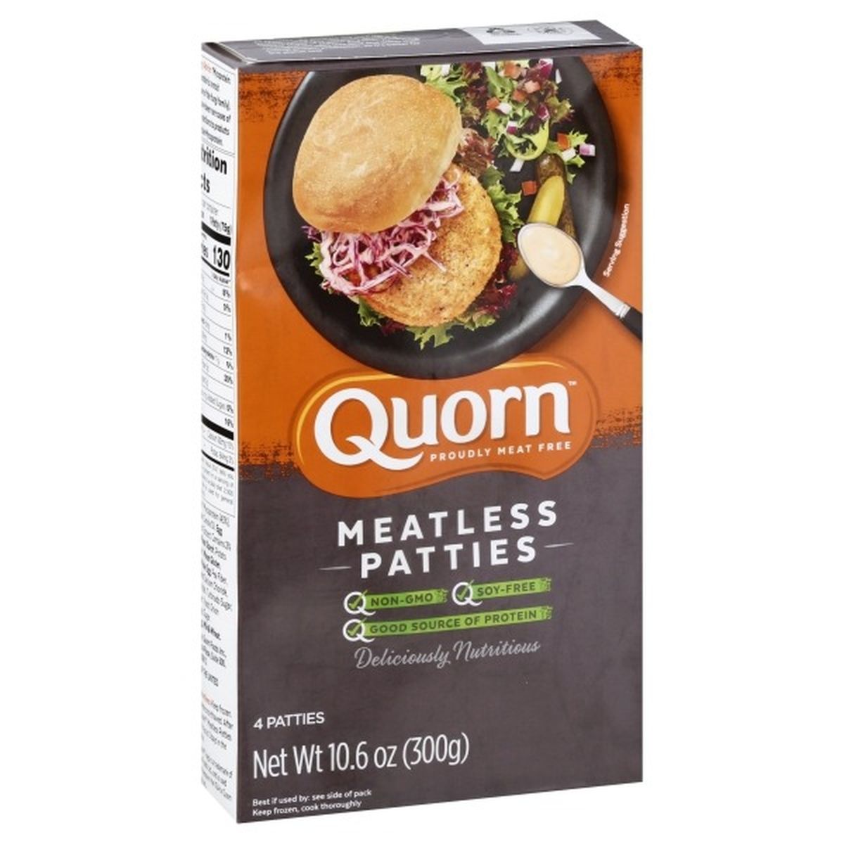 Calories in Quorn Patties, Meatless