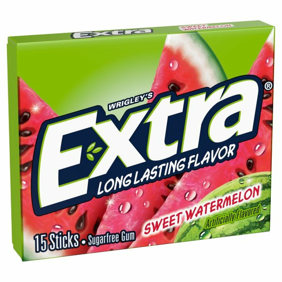 Calories in Extra Gum, Sugarfree, Sweet Watermelon