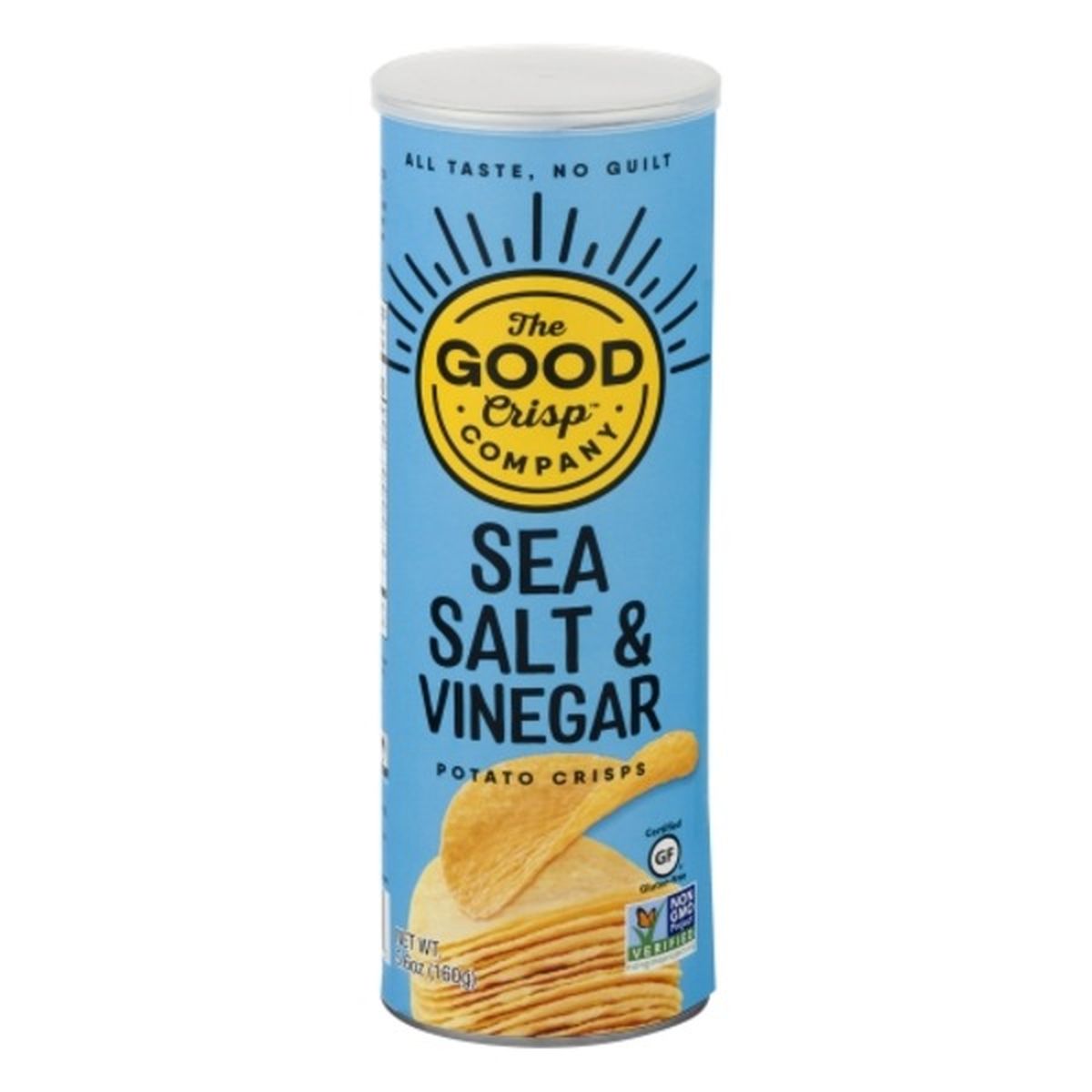 Calories in The Good Crisp Company Potato Crisps, Gluten Free, Sea Salt & Vinegar