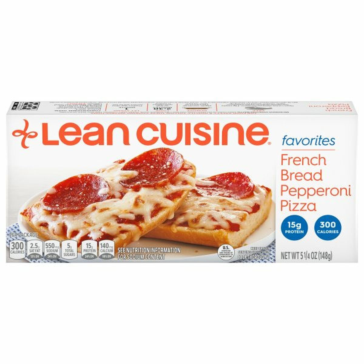 Calories in Lean Cuisine Favorites Pizza, Pepperoni, French Bread