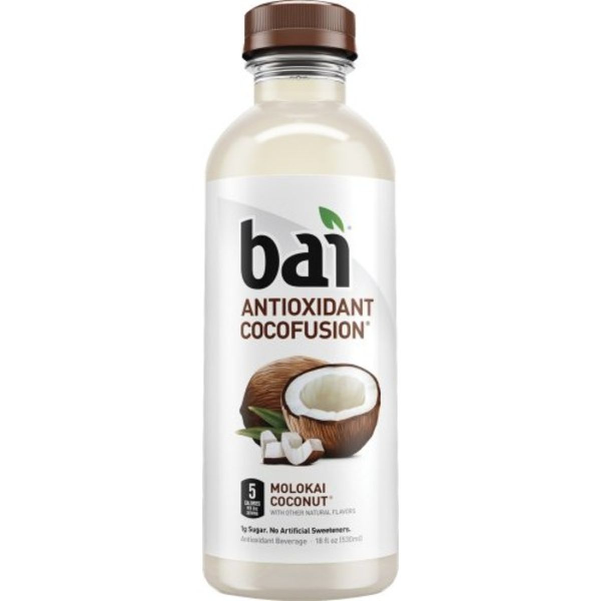 Calories in Bai Molokai Coconut, Antioxidant Infused Beverage Antioxidant Beverage, Molokai Coconut, 6 Pack