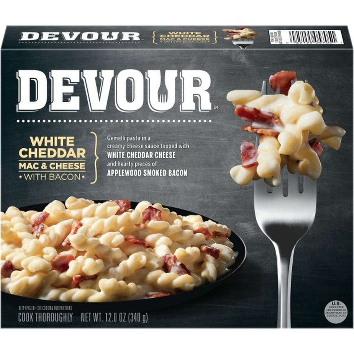 Calories in Devour White Cheddar Mac & Cheese with Bacon