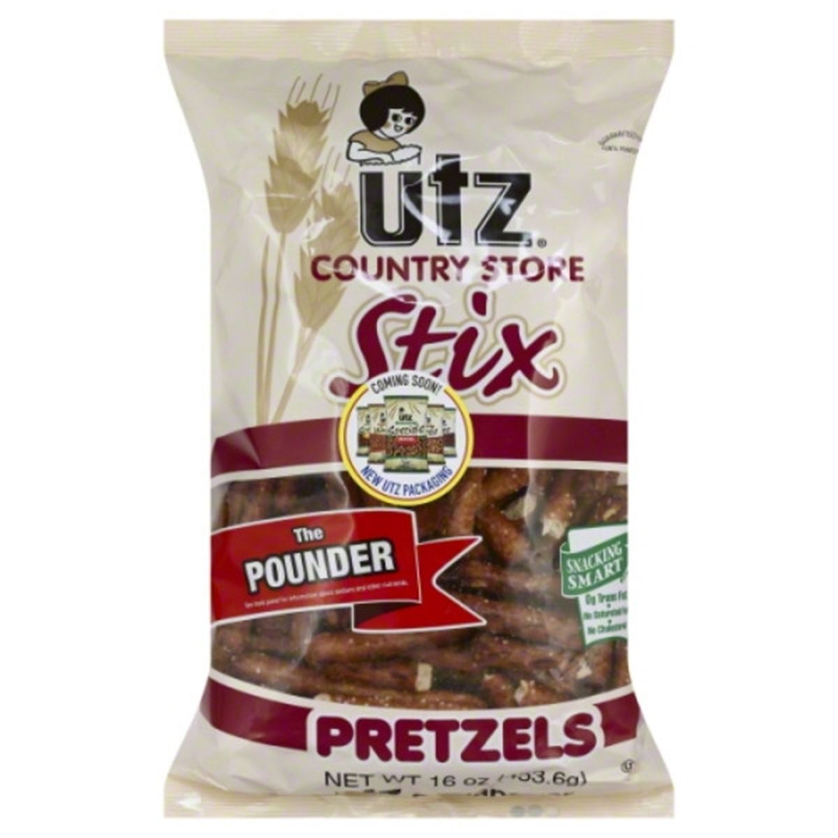 Calories in Utz Pretzels, Country Store Stix, the Pounder