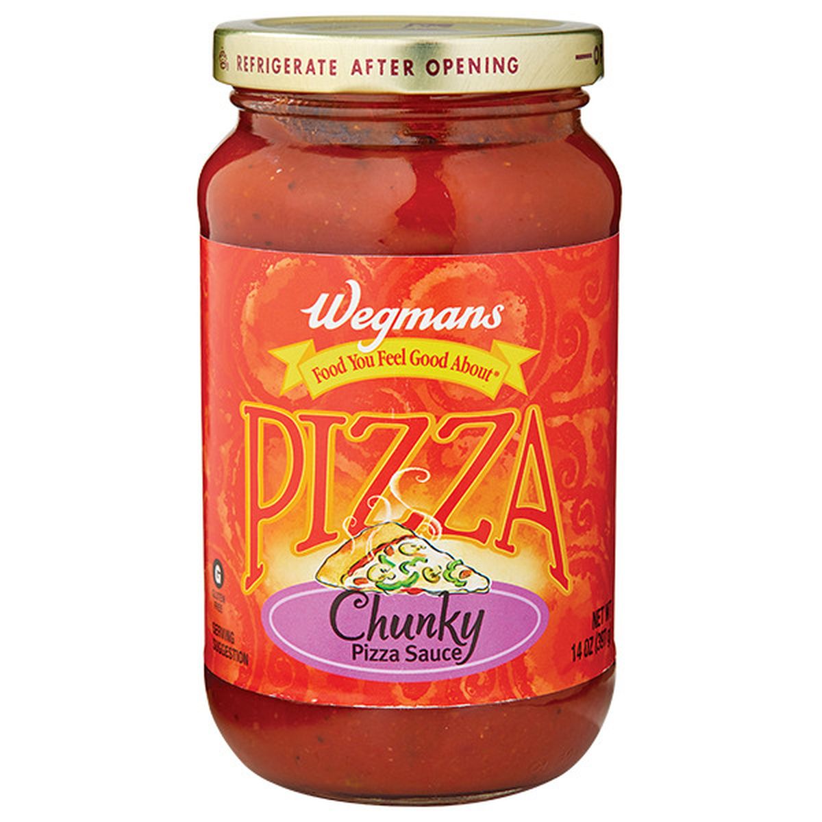 Calories in Wegmans Chunky Pizza Sauce