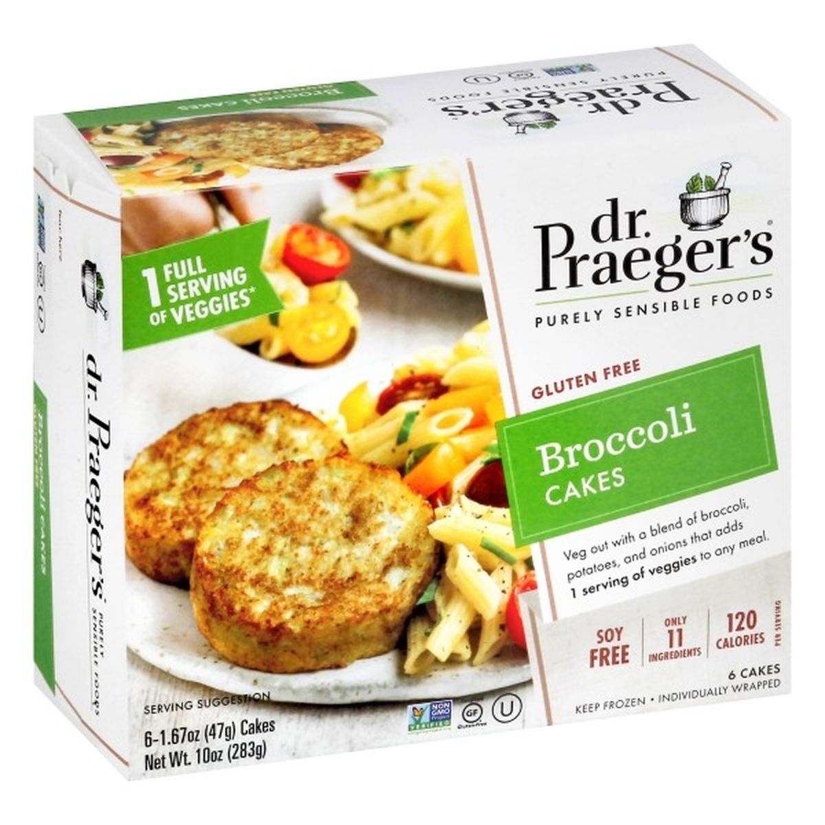 Calories in Dr. Praeger's Broccoli Cakes