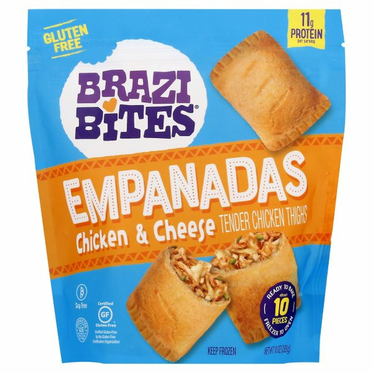 Calories in Brazi Bites Chicken & Cheese Empanadas