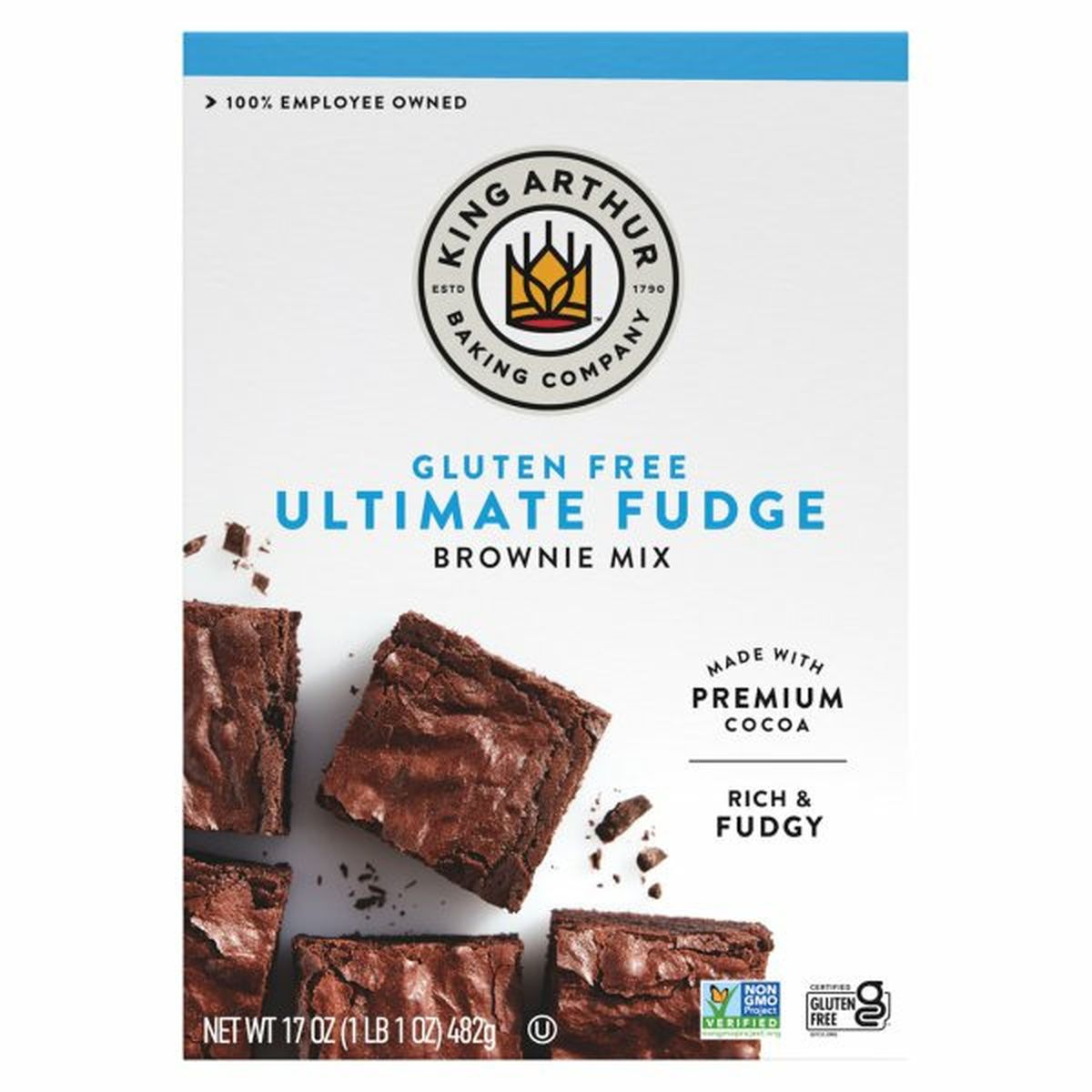 Calories in King Arthur Baking Company Brownie Mix, Gluten Free, Ultimate Fudge