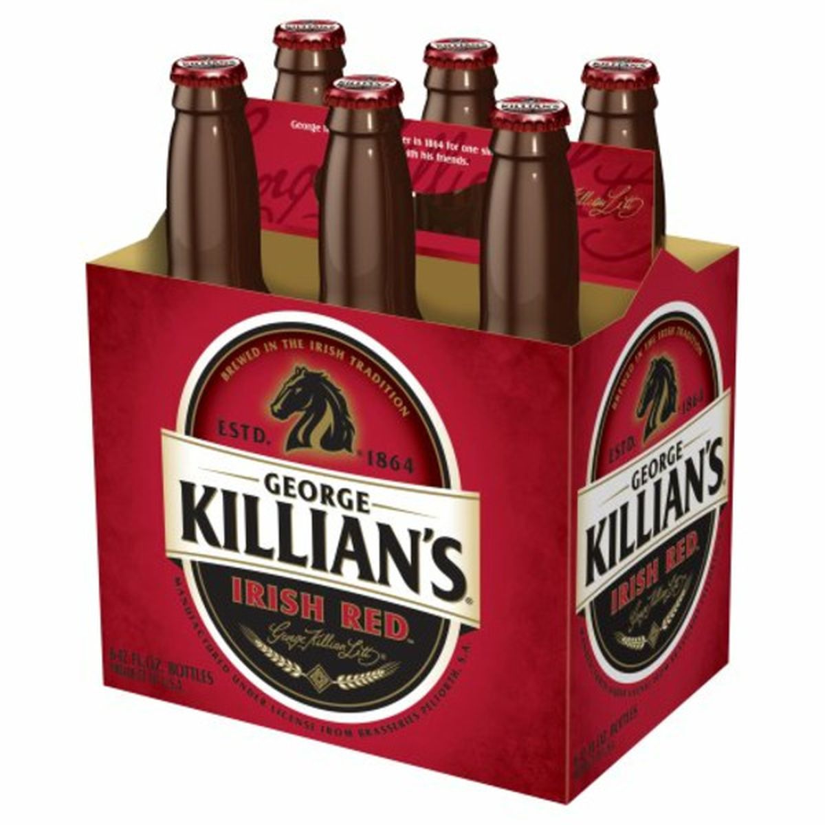 Calories in George Killian's Irish Red Lager 6/12 oz bottles