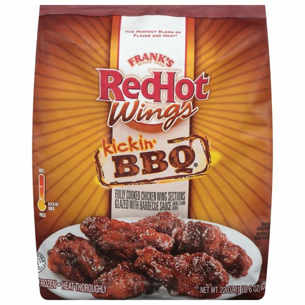 Calories in Frank's RedHots  RedHot Chicken Wings, Kickin' BBQ