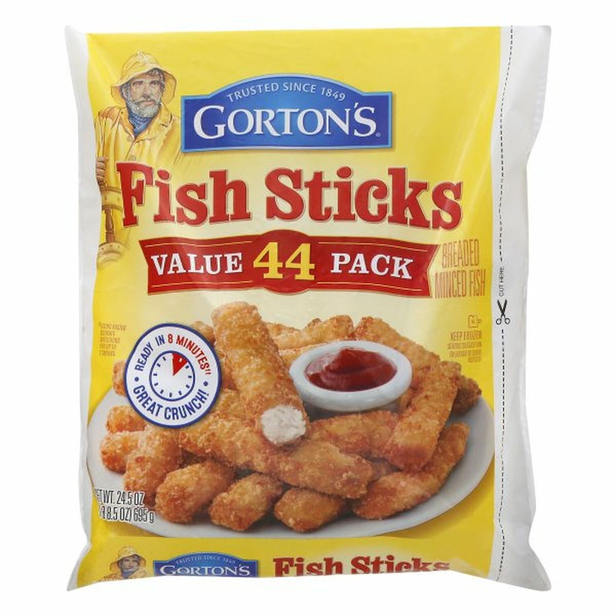 Calories in Gorton's Fish Sticks, Value Pack